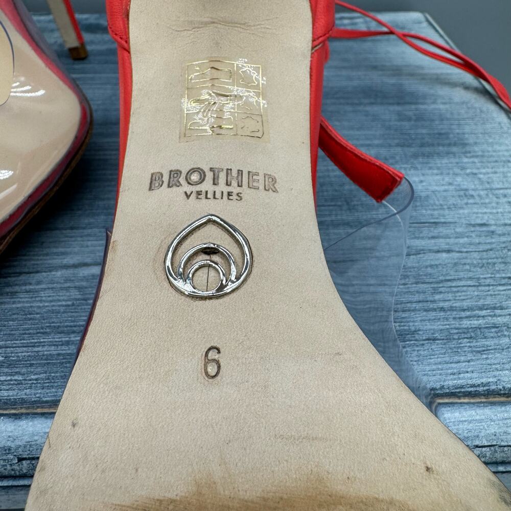 Brother Vellies Red Stiletto Heels - Picture 5 of 10